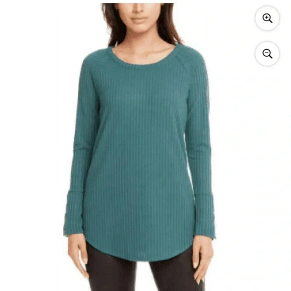 Tops - Chaser Womens Long Sleeve Waffle Thermal Tunic
Sweater Top Small